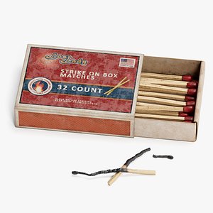 3D Box of Matches model