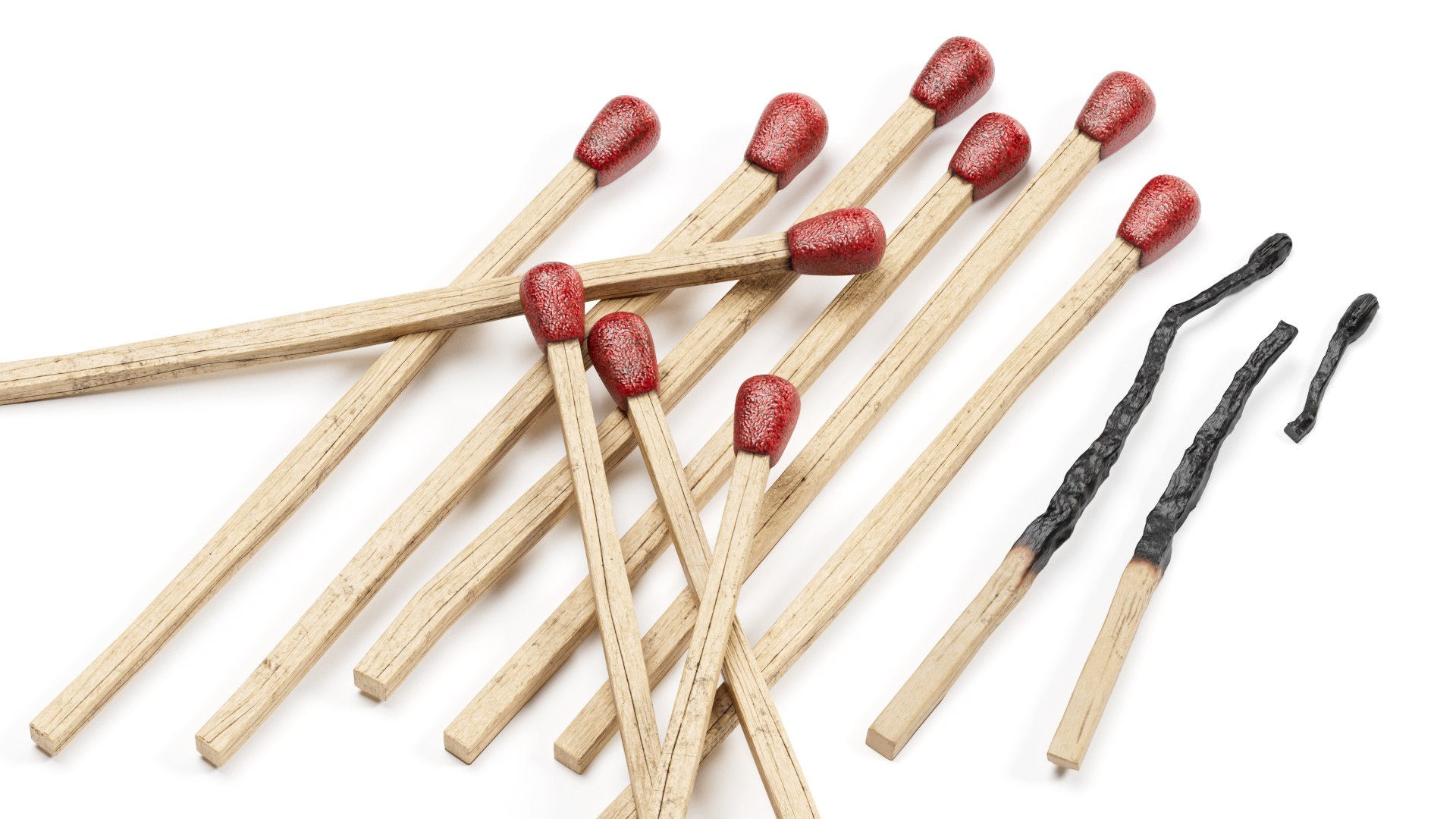 3D Box Of Matches Model - TurboSquid 2052147