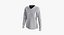 Colección de cuello de hombro caído V camiseta femenina