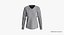 Colección de cuello de hombro caído V camiseta femenina