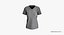 Colección de cuello de hombro caído V camiseta femenina