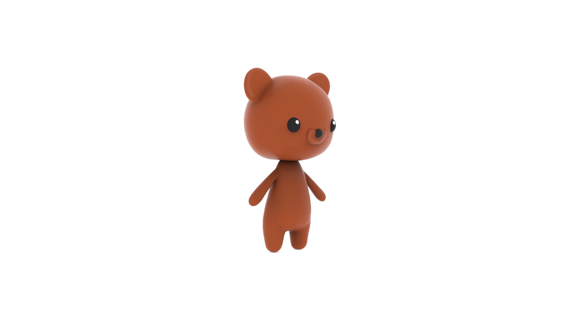 Cartoon Bear V002 Character 3D - TurboSquid 2101815