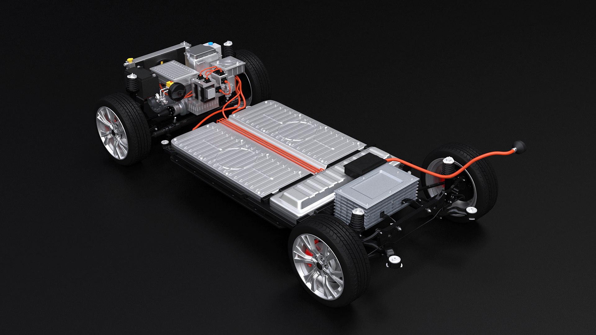 3D Generic Electric Car FWD Chassis - TurboSquid 1821907