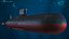 Akula Project 941 Typhoon Class Ballistic Missile Submarine Rigged for Cinema 4D model