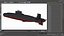 Akula Project 941 Typhoon Class Ballistic Missile Submarine Rigged for Cinema 4D model