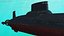 Akula Project 941 Typhoon Class Ballistic Missile Submarine Rigged for Cinema 4D model