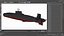 Akula Project 941 Typhoon Class Ballistic Missile Submarine Rigged for Cinema 4D model