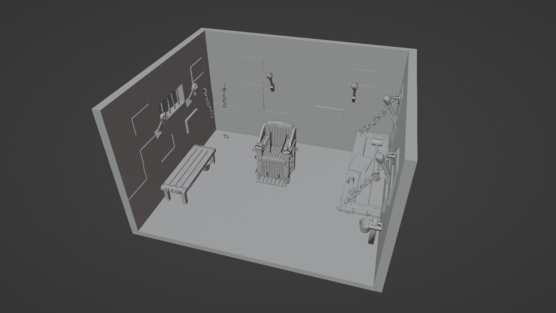3D Iron Chair - TurboSquid 2084292