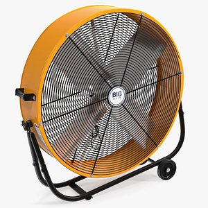 Industrial Floor Fan 3D model