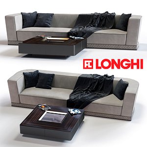 3d model of fratelli longhi welles sofa