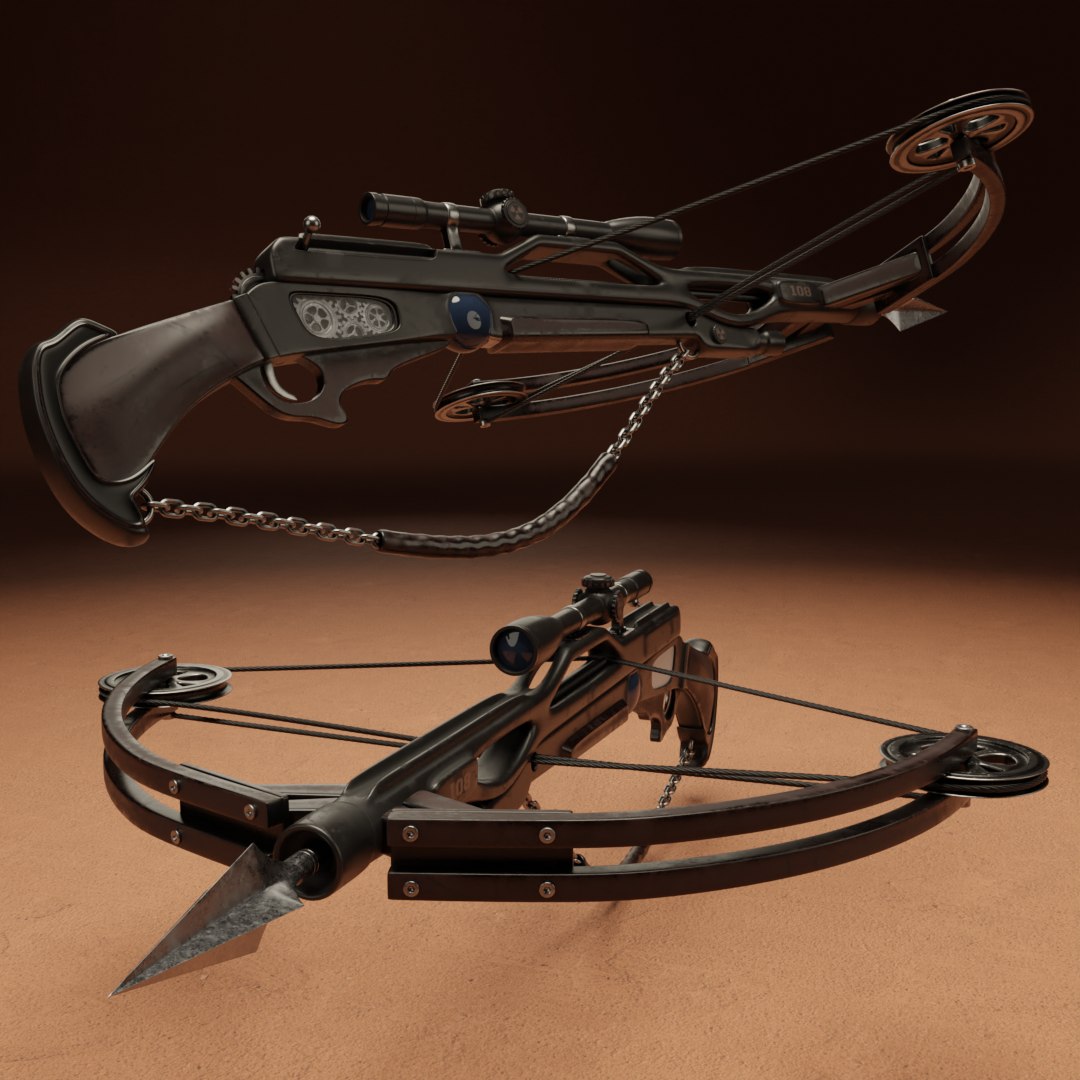 3D Crossbow https://p.turbosquid.com/ts-thumb/9O/FDa40L/9a/005.crossbow/png/1728042757/1920x1080/fit_q87/646a1928e82b9e7630a2e1569a5e2429d449803a/005.crossbow.jpg