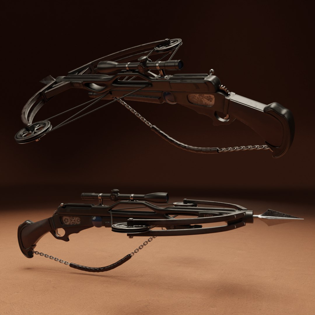 3D Crossbow https://p.turbosquid.com/ts-thumb/9O/FDa40L/fA/006.crossbow/png/1728042757/1920x1080/fit_q87/29c5bbd12d45141751ea04ffd9ea27751a9152e2/006.crossbow.jpg