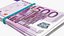 3D 500 euro banknotes bills model