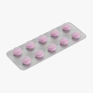 pills 5 3D model