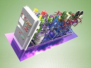 Modular boiler equipment.