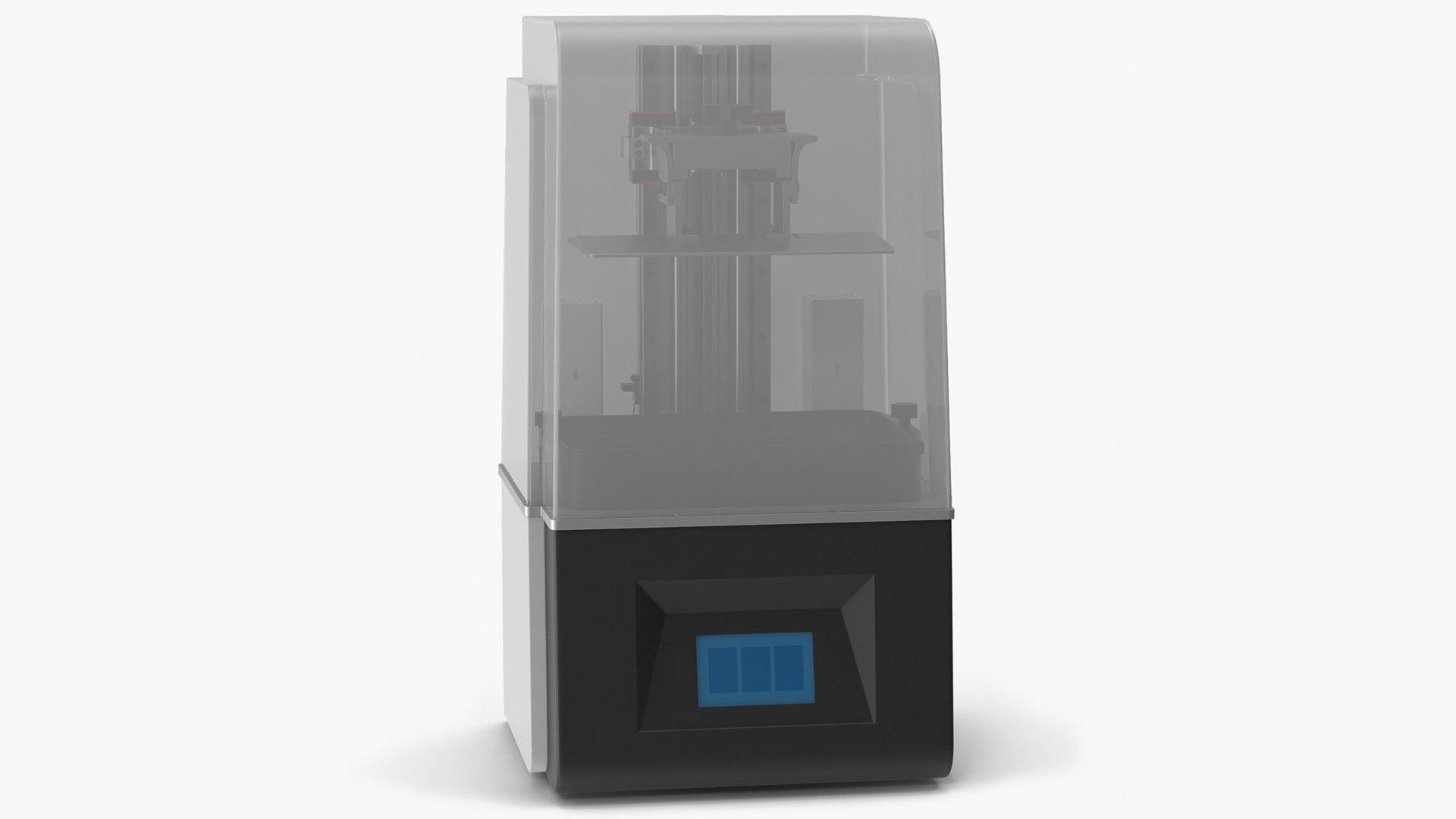 3D Printer with Plastic Case 3D model preview