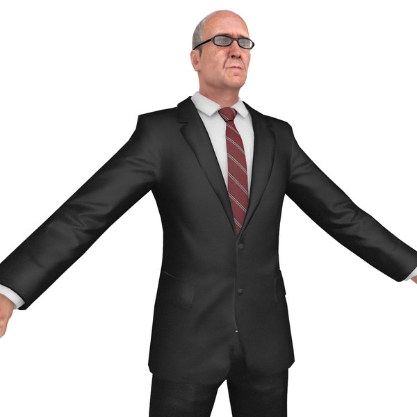 Pack Old Businessman Man 3d - Turbosquid 1281056