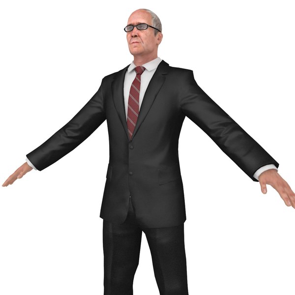 Pack old businessman man 3D - TurboSquid 1281056