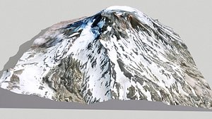 Mountain landscape Stratovolcano Griggs Alaska United States 3D model