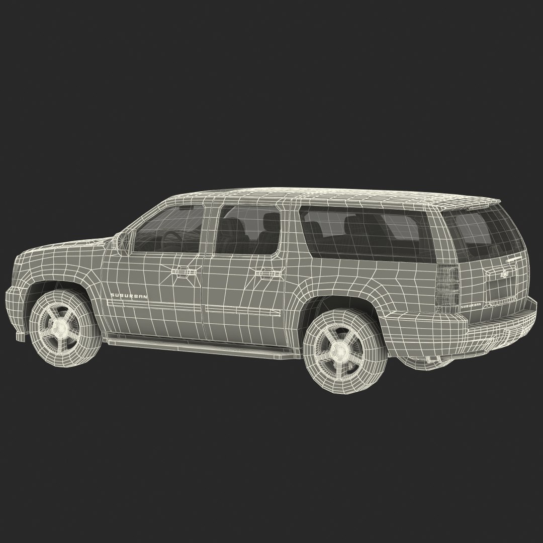 3d 3ds chevrolet suburban 2014 simple