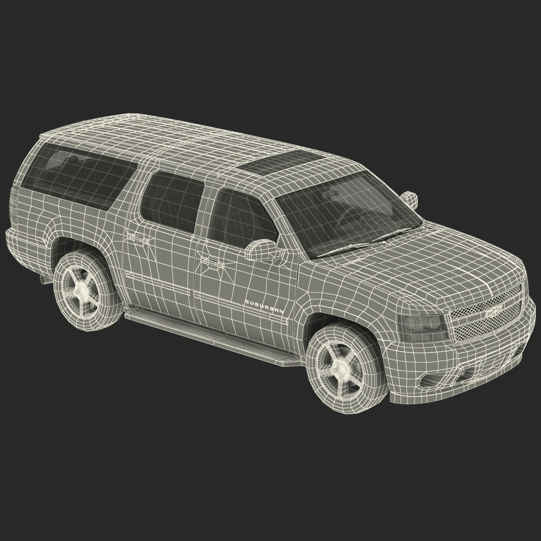 3d 3ds chevrolet suburban 2014 simple