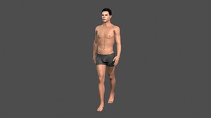 Beautiful Man -Rigged and animated for Unity