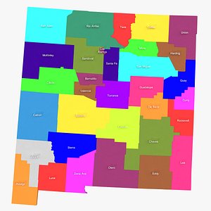 3d model new mexico counties