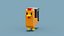 Voxel Cockerel Chicken