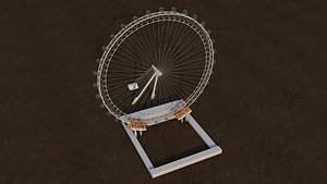 3D model Poly London Eye Landmark Monument