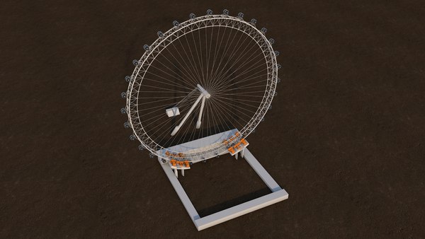 3D model Poly London Eye Landmark Monument