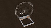 Poly London Eye Landmark Monument