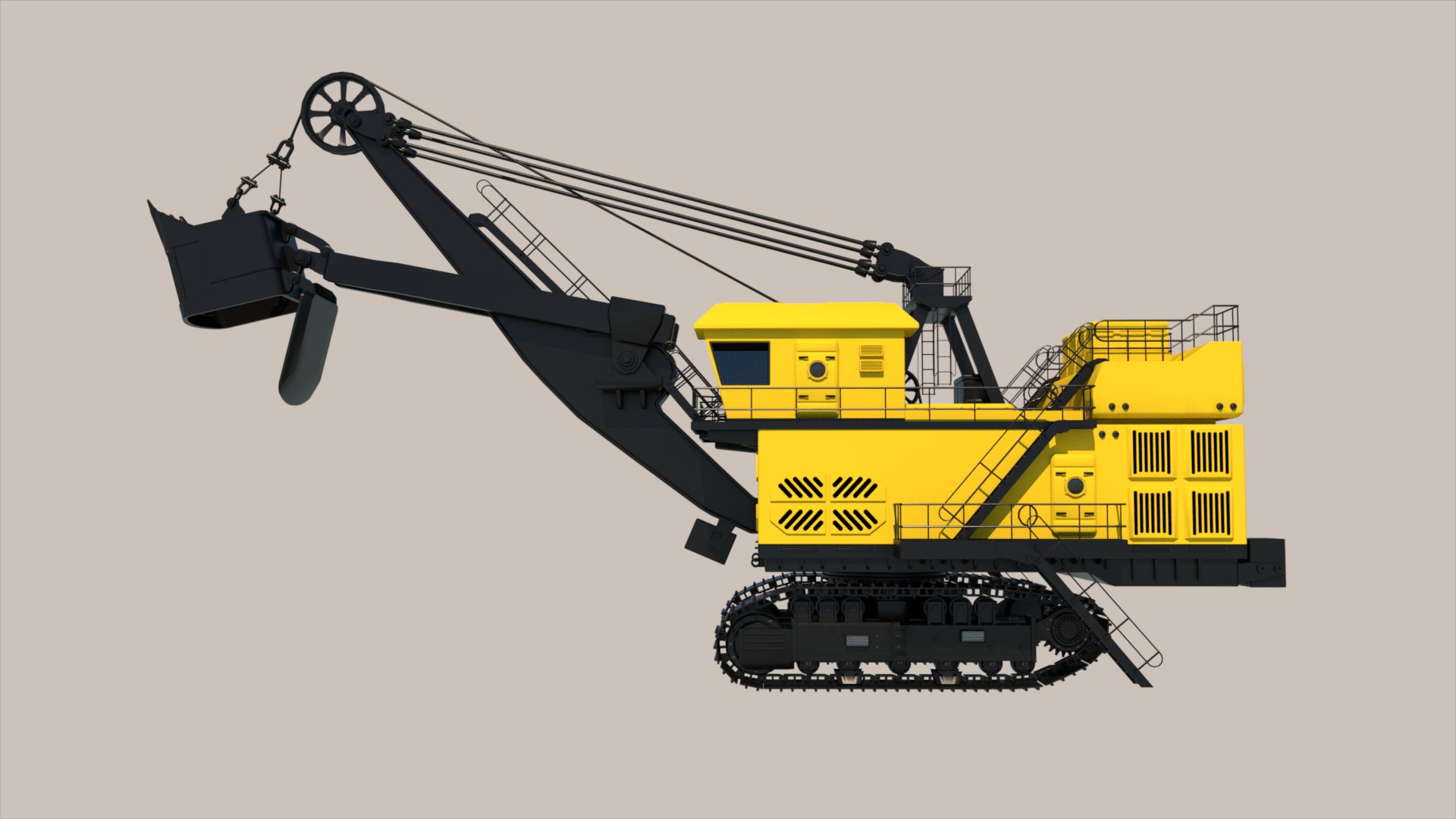 3D Rope Shovel - TurboSquid 1946629