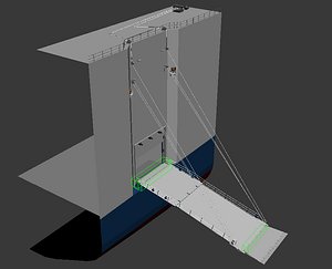3d model of ramp door center