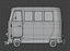 3D Stylized Cartoon van T1 Low poly Low-poly 3D model