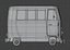 3D Stylized Cartoon van T1 Low poly Low-poly 3D model