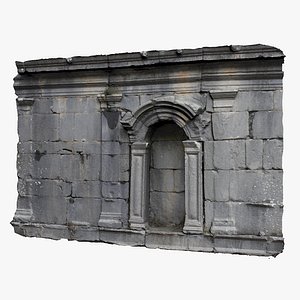 3D model medieval wall