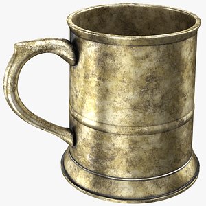 real pewter mug 3D model