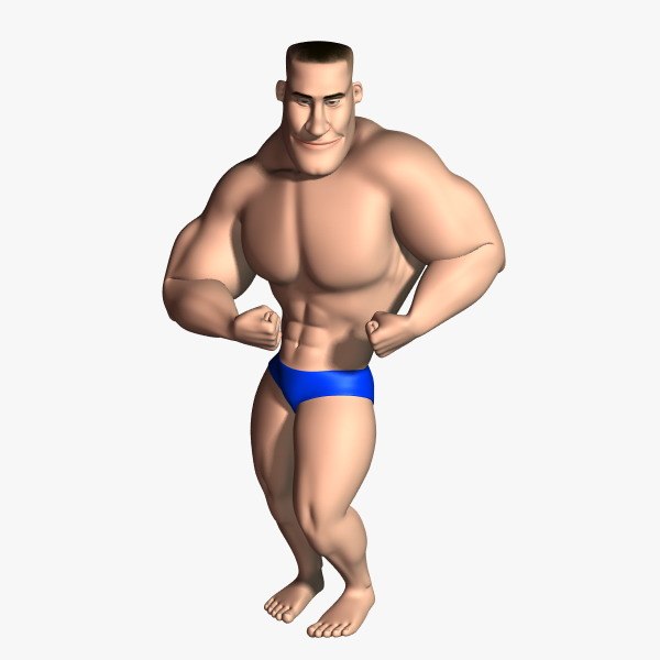 max bodybuilder cartoon character