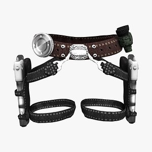 Combat Girl Belt Gun and Holster Set