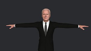 Joe Biden Hyper Realistic Full Body Fully Rigged 3D Character