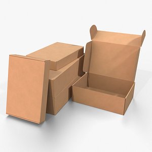 Mailer Boxes - Rectangular Variants 3D model