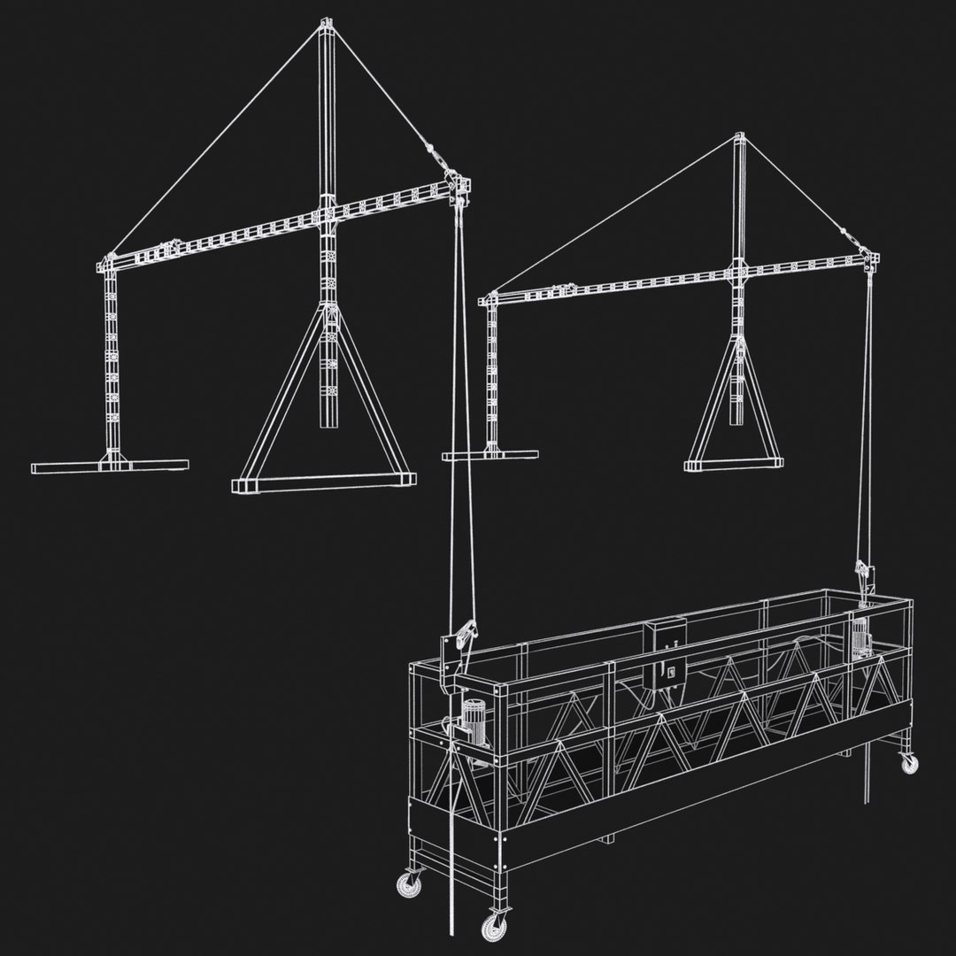 Max Suspended Scaffolding Rigged