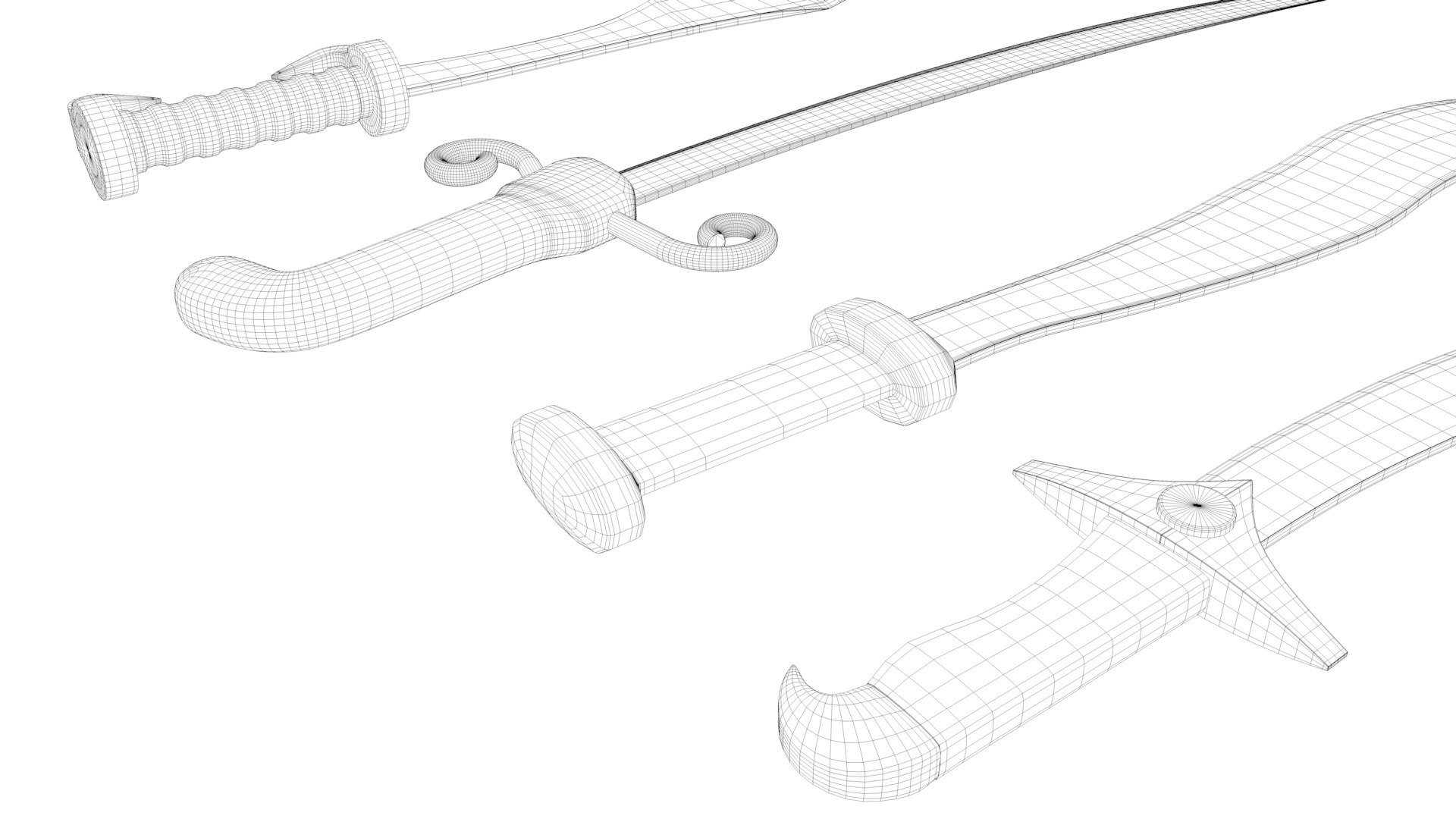 Ottoman Sword 3D Model TurboSquid 1706449