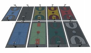 3D model Basketball Court Pack