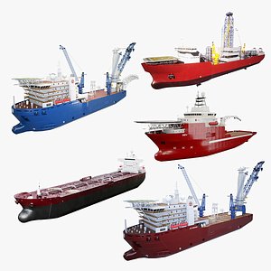 Industrial Vessels Bundle 3D model