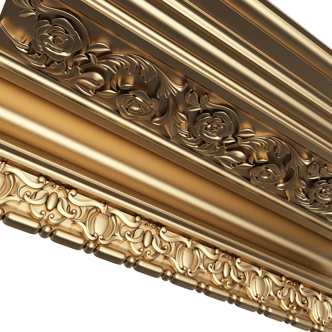 3D Cornice Decoration Molding 06 - TurboSquid 1977397