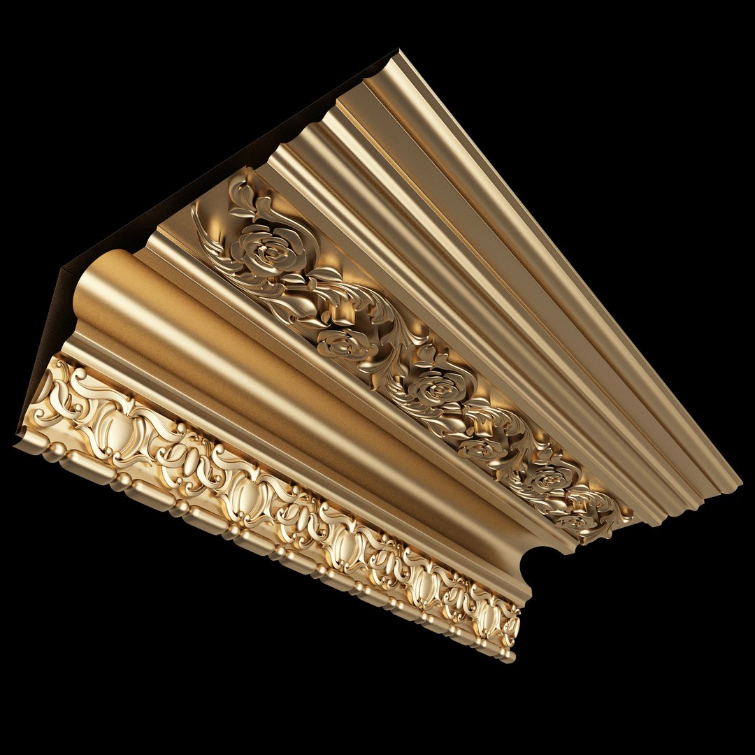 3D Cornice Decoration Molding 06 - TurboSquid 1977397