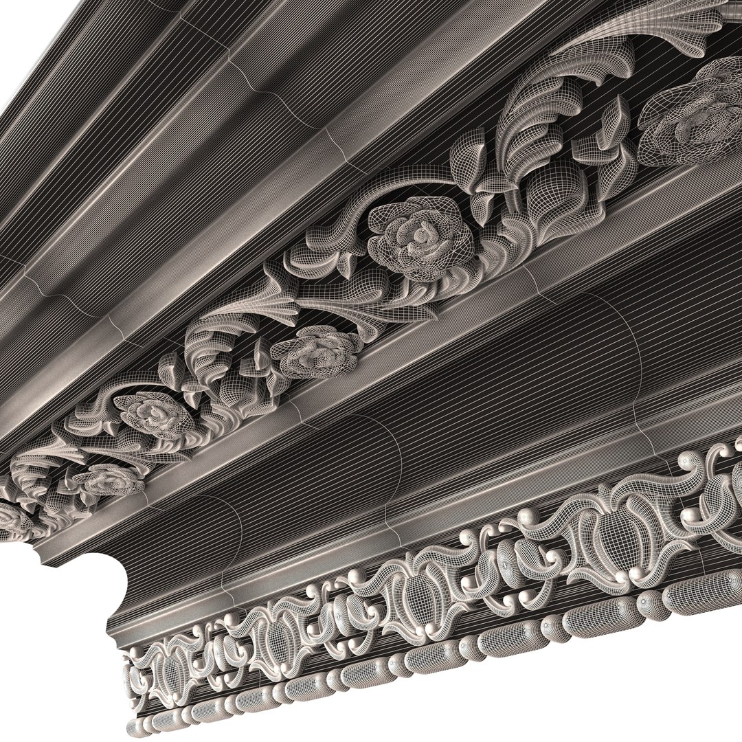 3D Cornice Decoration Molding 06 - TurboSquid 1977397