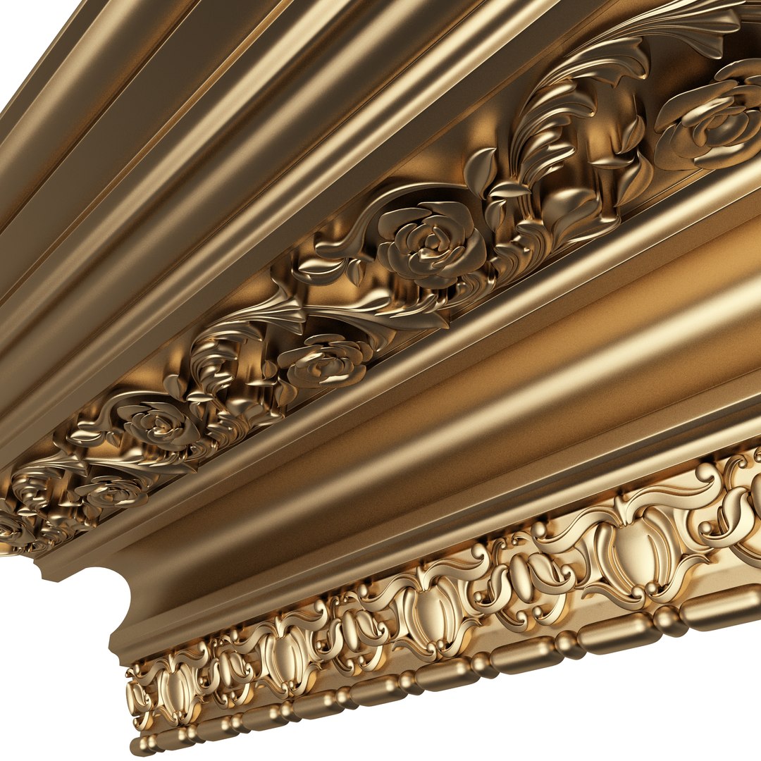 3D Cornice Decoration Molding 06 - TurboSquid 1977397