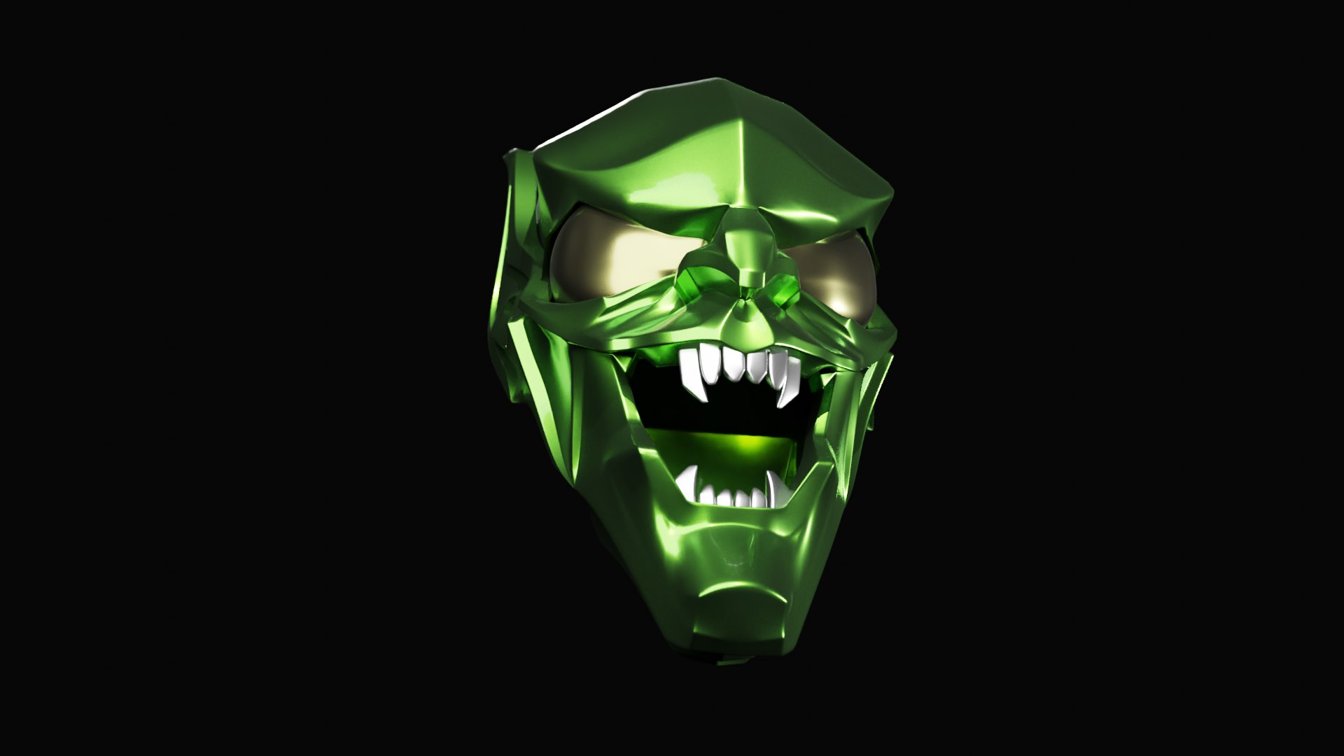 Green Goblin Mask 3D - TurboSquid 2114021